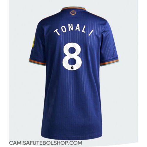 Camisa de time de futebol Newcastle United Sandro Tonali #8 Replicas 3º Equipamento Feminina 2025-26 Manga Curta